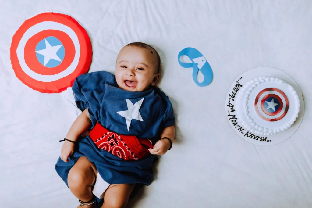 superhero baby - baby photography tips